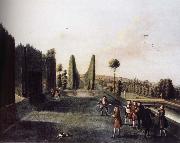 unknow artist Hartwell House topiary arcades and allee to the William iii Column Germany oil painting artist